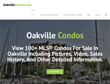 Tablet Screenshot of oakvillecondos.com